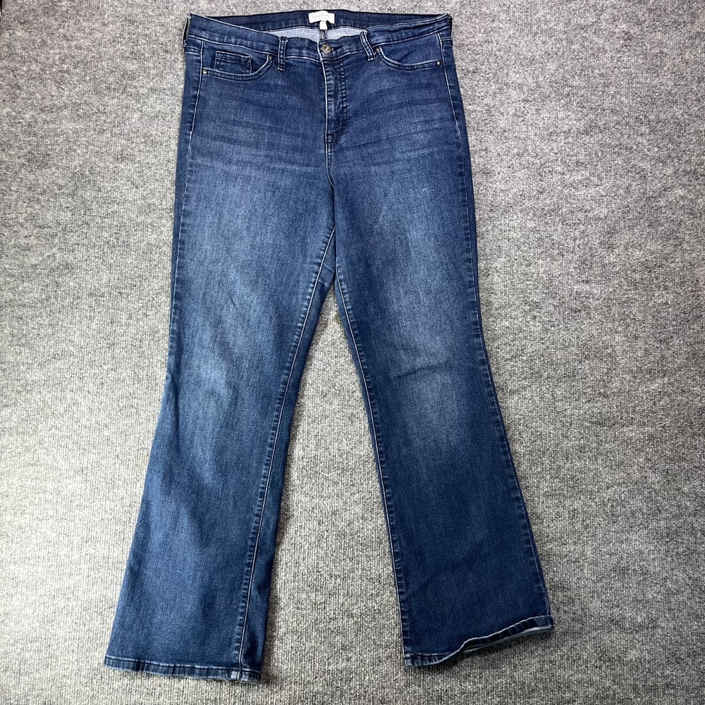 Jessica Simpson Bootcut Jeans Women's 14 Blue Denim Classic Zip Fly - 35X31